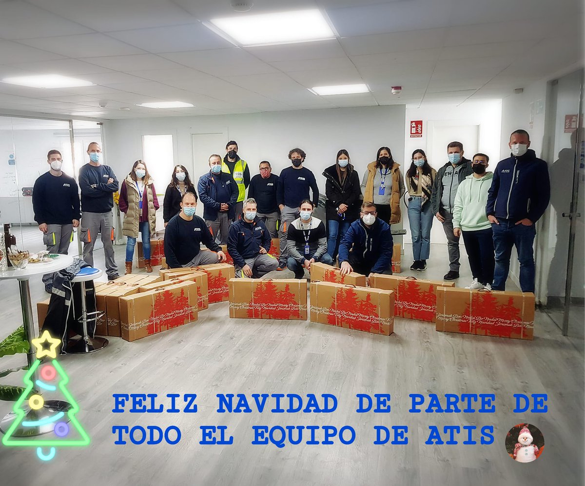 Atisoluciones's tweet photo. Aunque no estamos todos por la situación actual que nos rodea obligandonos a posponer la reunión de todo el equipo tanto de #Sevilla como de #Granada de ATISoluciones para celebrar estas fechas, queremos desearos una Feliz Navidad y felices fiestas.

https://t.co/iajNQYpNvp https://t.co/NJW9xoiEYJ