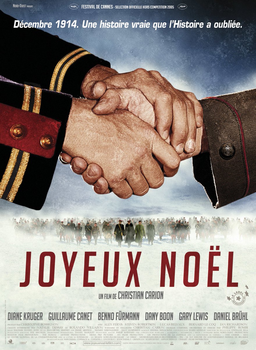 DaneilBruhl's tweet photo. Joyeux Nöel (Merry Christmas) is a 2005 film based on the Christmas truce of December 1914, depicted through the eyes of French, Scottish and German soldiers. It is a fictionalised account of an actual event that unites the soldiers along the Western Front of the First World War. https://t.co/k7RAlUxoPS