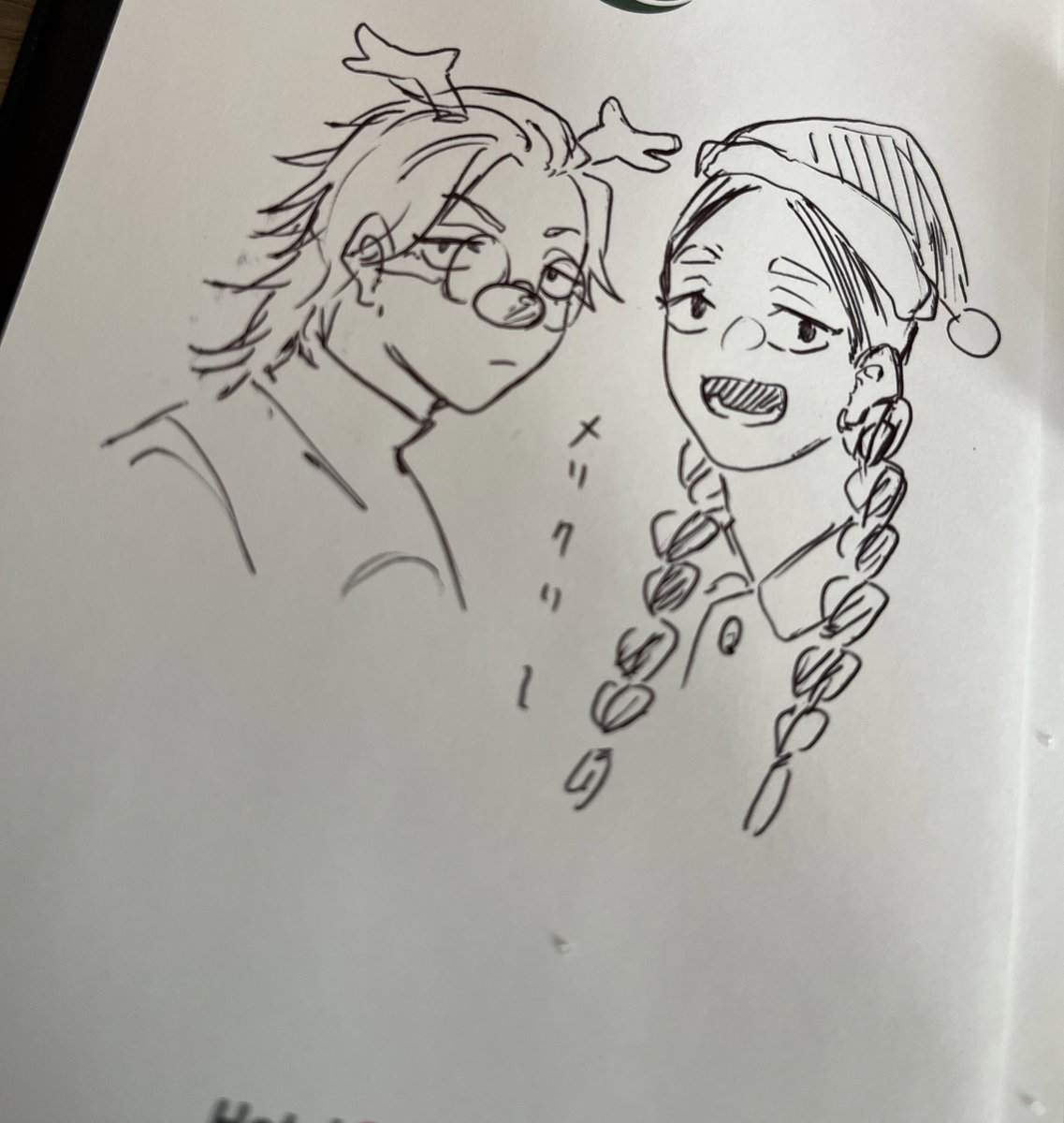 ホテルのメモ帳にラクガキ残してきた 