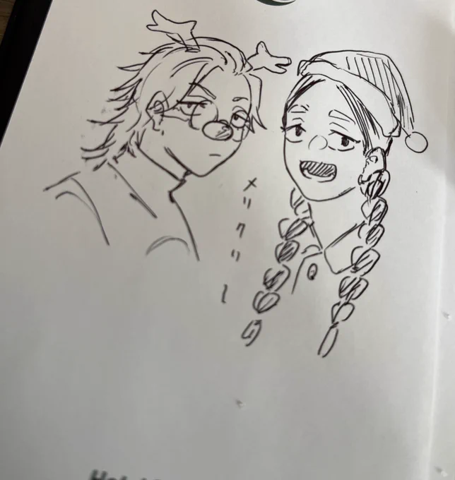 ホテルのメモ帳にラクガキ残してきた 