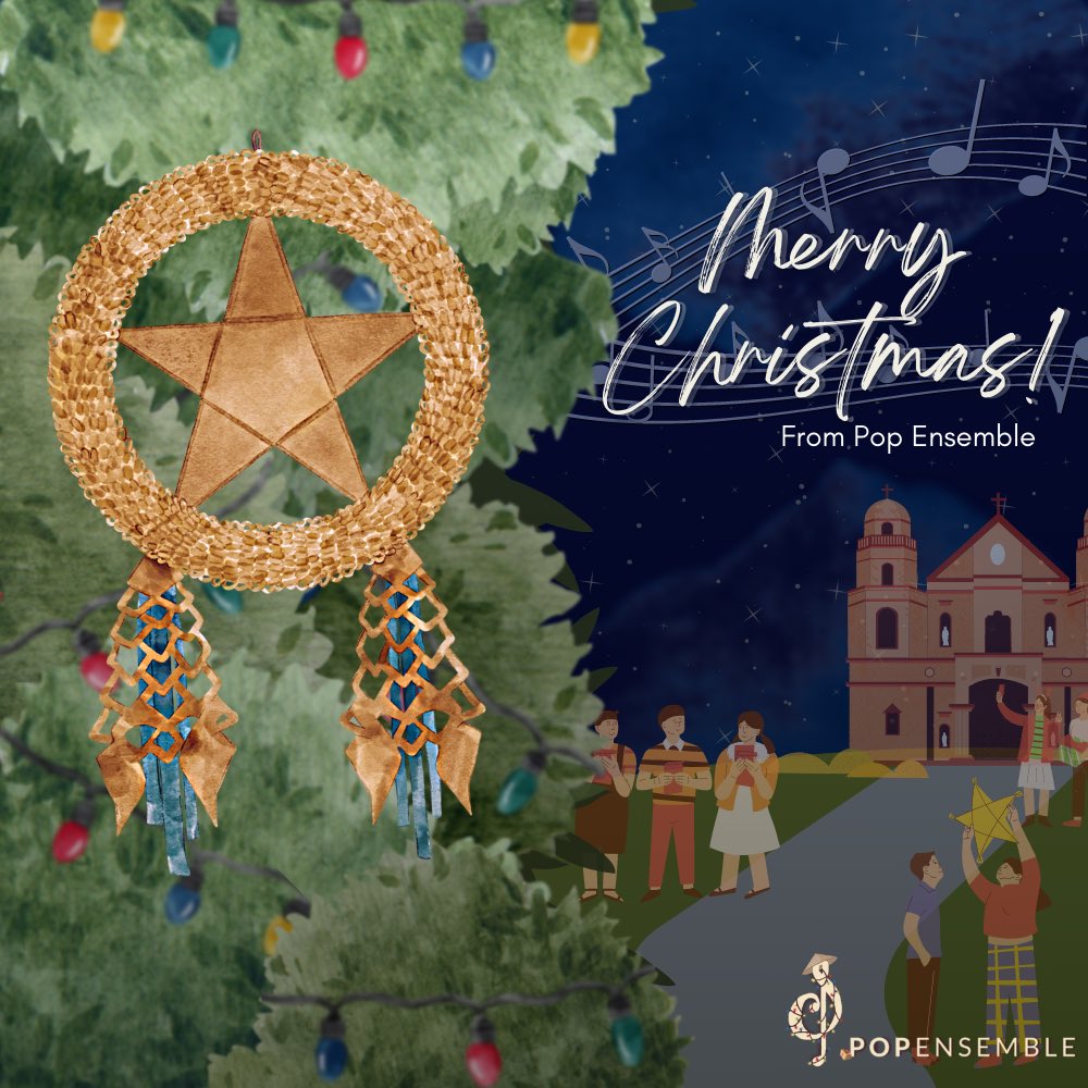 PopEnsembleDLSU's tweet photo. Pop Ensemble wishes everyone a very Merry Christmas, from our musical family to yours ๐
Layout by: Riane Delfin
Caption by: Victor Garcia
#PaskoWithPOP https://t.co/PWG73NhiMt