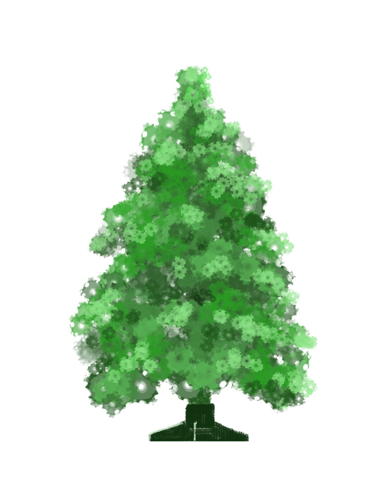 がお クリスマスツリーの描き方 その2 飾りがなかなかうまくいかなくてずっと不安だったけどうまくいって良かった T Co Ld1px2ruoz Twitter