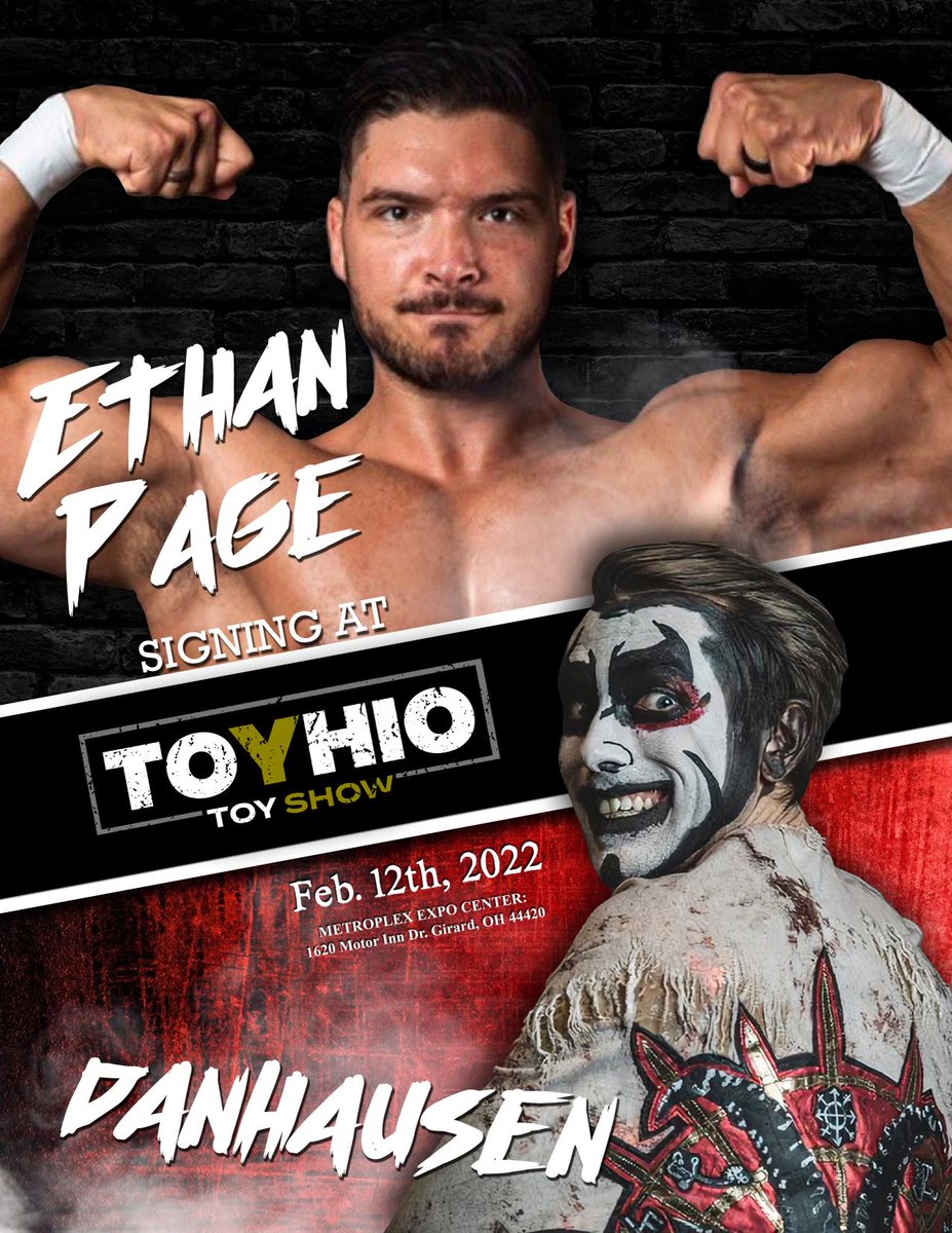 MERRY CHRISTMAS!
Toyhio returns Feb. 12th! Toyhio featuring <a href="/OfficialEGO/">“All Ego” Ethan Page</a>, <a href="/Lady_Scarlett13/">Scarlett Bordeaux</a>, <a href="/TrueWillieHobbs/">mine</a> (@FestOhio) and the return of <a href="/DanhausenAD/">Danhausen</a> !

Retweet to win an early bird ticket!