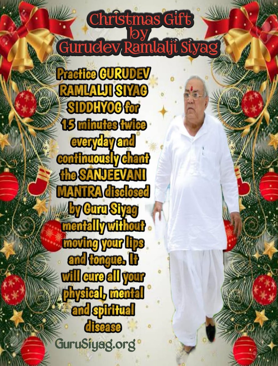 Experience the supreme peace by kundalini awakening through Guru Siyag Siddhyog #happyandmerrychristmasday
<a href="/DZalkaliani/">David Zalkaliani</a>