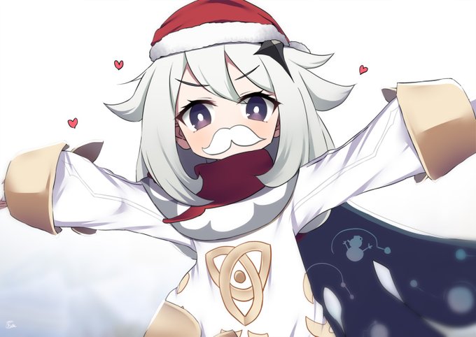 旅人!今日はクリスマスだぞ!
なんだ一人なのか?
しょうがないやつだなぁ～(サンタコスに着替えながら)
#GenshinImapct 
#原神 