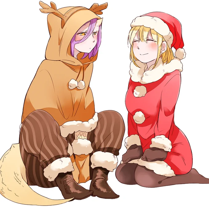 クリスマス絵再掲 
#ぼっち盲 #Dノマ 