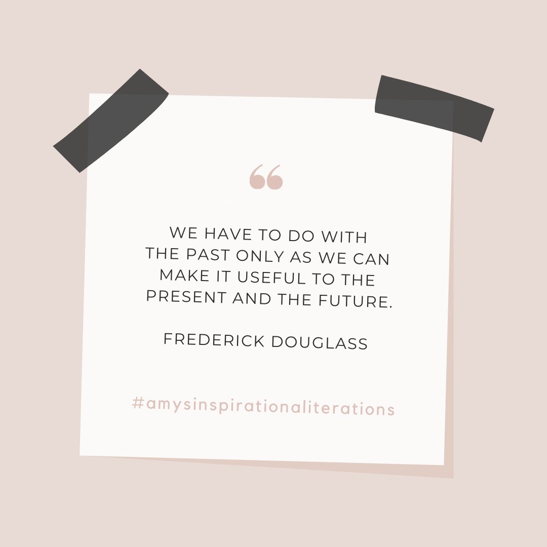 “We have to do with the past only as we can make it useful to the present and the 
future.” — Frederick Douglass

#amysinspirationaliterations #motivation #womenwholead #successmindset 
#performancemindset #bebetter #motivationalquotes #leadership #CRE https://t.co/vg5WyeIIkz