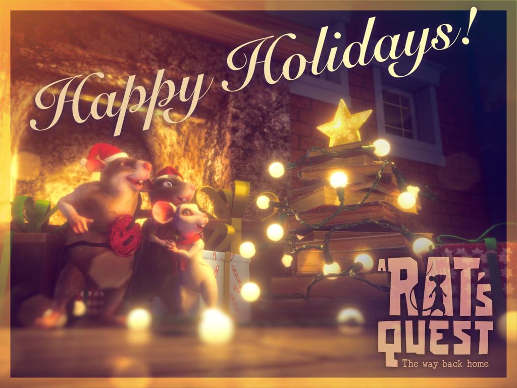 Mat, Nat and Toby wish you all a Merry Christmas and Happy Holidays! 🐀❤️🐁
#MerryChristmas #ARatsQuest