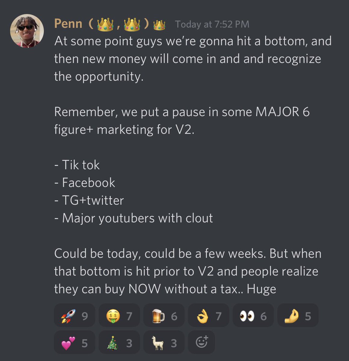 monaco_pnl's tweet photo. The goal has not changed for $CROWN 

I got us to 140m mcap once, I’m confident we’ll get back and exceed it. 

V2 is going to be truly massive. No more degen APY race to the moon, @Midas_DAOis focused on carving out its own path. https://t.co/8GHlURvSl0