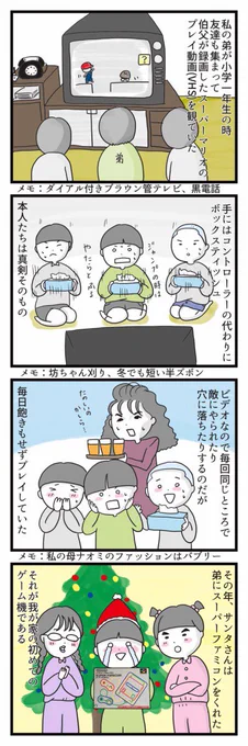 #漫画が読めるハッシュタグ 
#スーパーファミコン 
#昭和  #クリスマスプレゼント 

私が子供の頃のクリスマスの話…と見せかけて私の母ナオミの話☺️
私はその後高校生から乙女ゲームにはまりゲームに復帰します。 