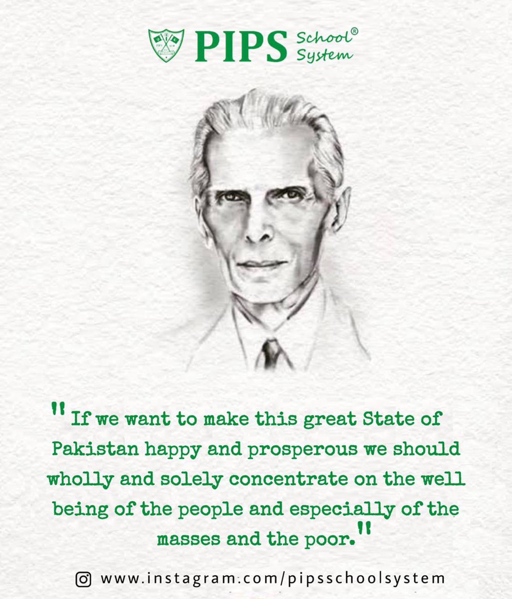 pipsschool's tweet photo. #QuaidDay #QuaideAzam #QuaideAzamZindabad https://t.co/VEkjzvQYGu
