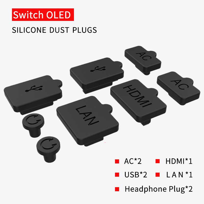 Aolion10's tweet photo. Dust Plugs For N-Switch OLED 

It can effectively prevent dust into it, protect your N-Switch Oled console；Easy to install；Environment friendly material, soft and wear-resistant，will not cause wear to the console.

#aolion #nintendoswitch #nintendo #SwitchOLED   #dustplugs https://t.co/eLWeNF07xQ