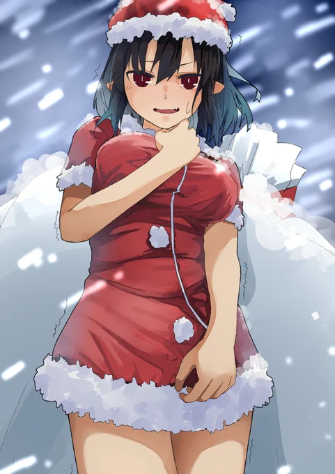 週末天狗【クリスマス】 #射命丸文 #東方project https://t.co/JZNPMXWul4 