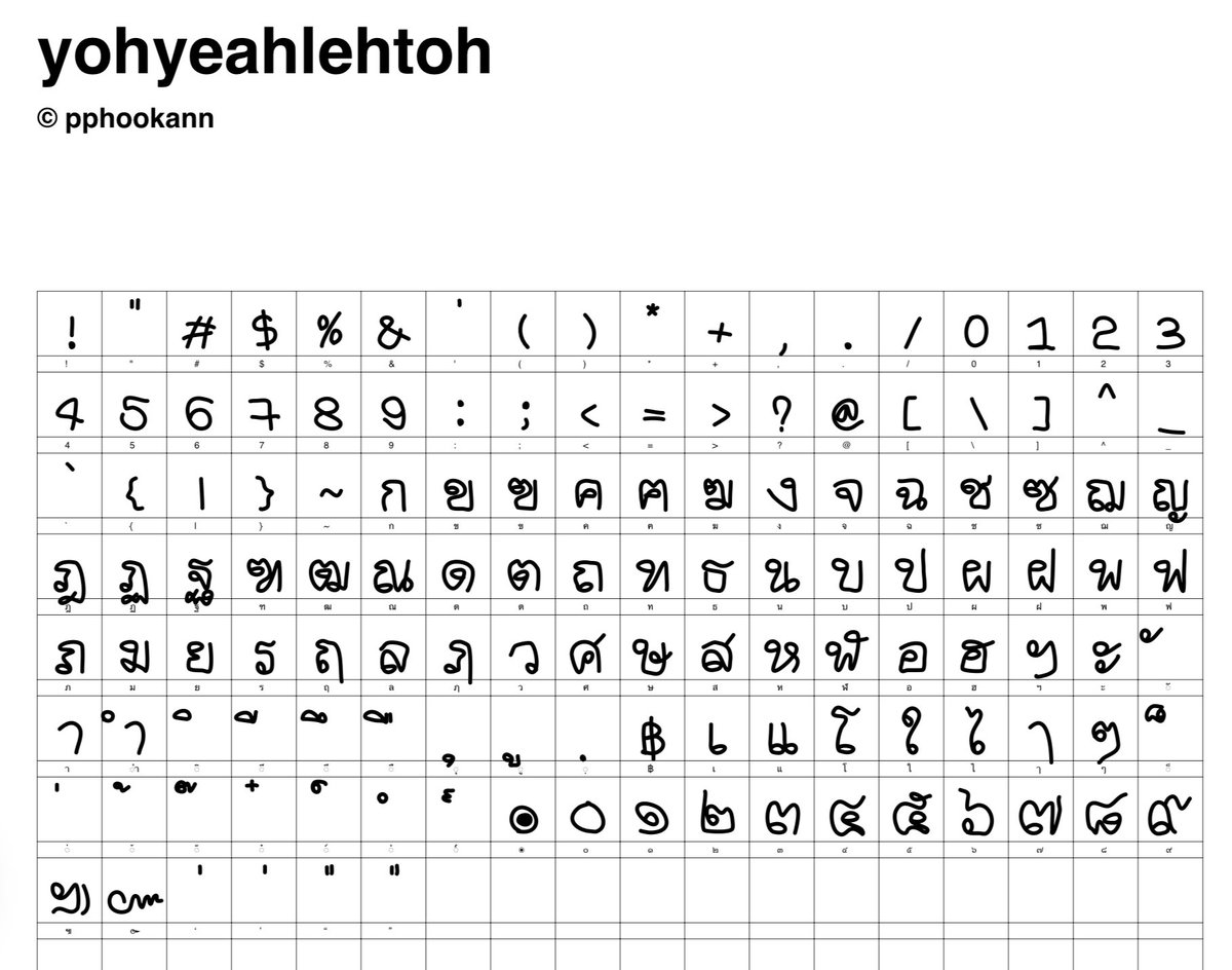 PG ขายฟ้อนต์ลายมือค้าบ (ราคาพิเศษ) tweet media