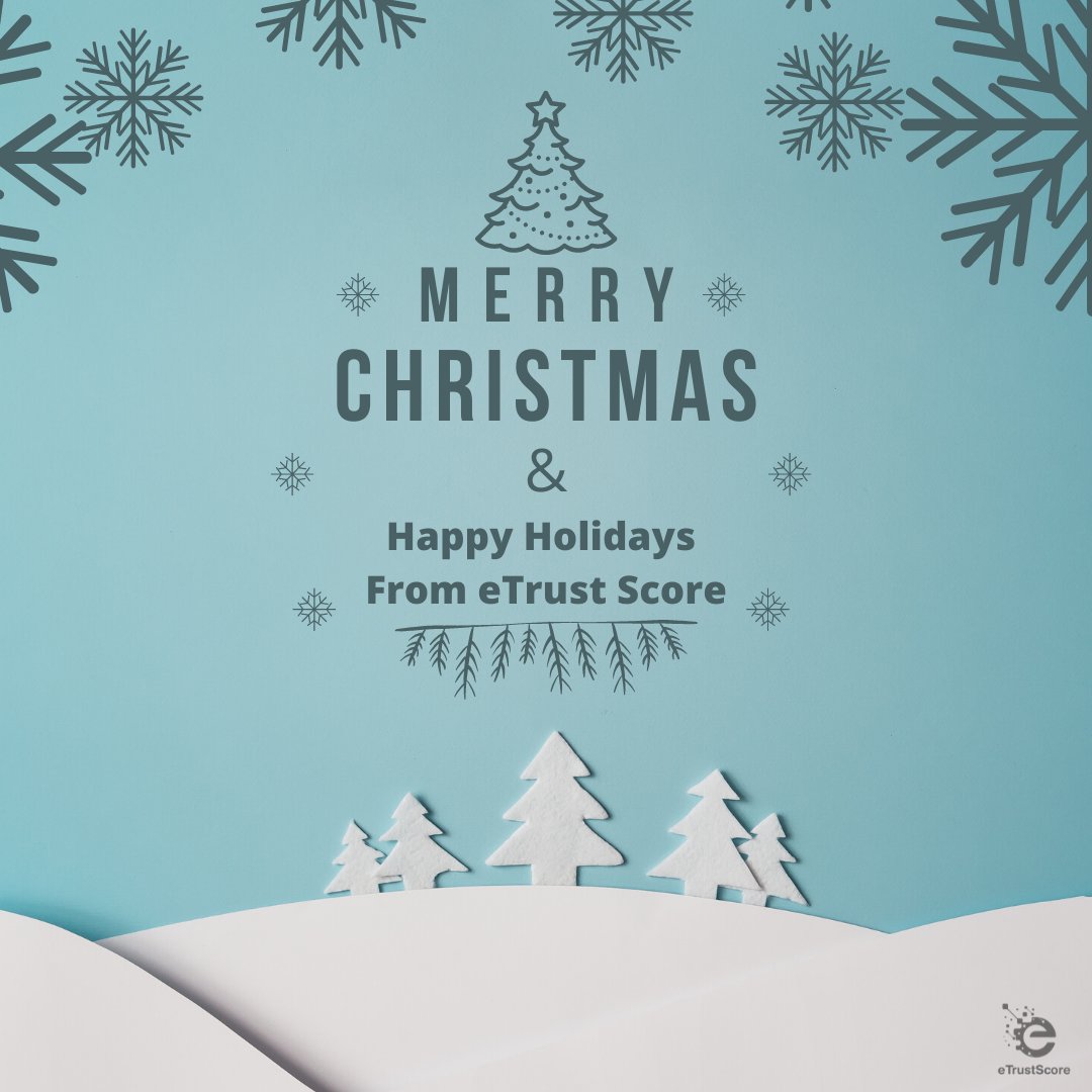 EtrustScore's tweet photo. May you and your family,
Enjoy the holidays, #fraudfree
.
.
.
#MerrryChristmas #happyholidays2021 #happyholidayseason #etrustscore #FraudPrevention #FraudPreventionSolution #FraudManagement https://t.co/lg22QVOfFG