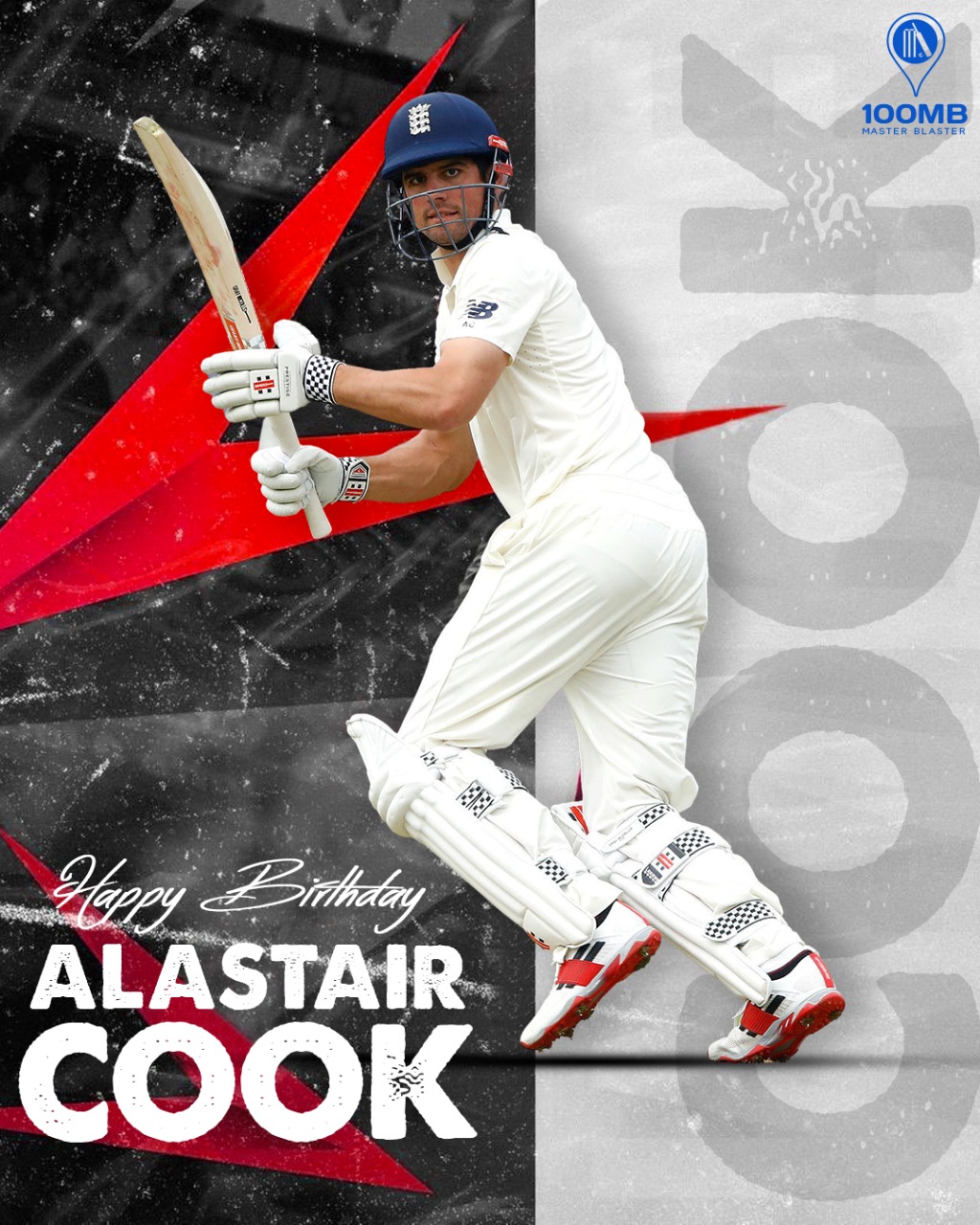 The only English batsman to score more than 10,000 Test runs! 

Happy Birthday, Alastair Cook! 