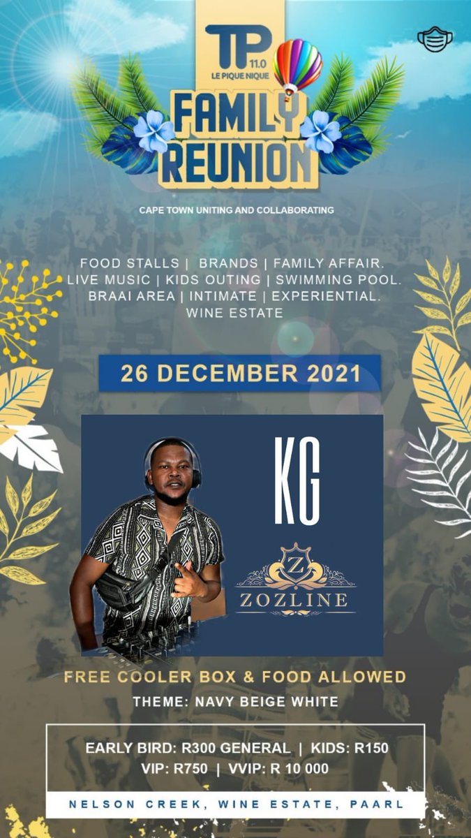 PisceDJ's tweet photo. TP LE PIQUE NIQUE 11.0 LINE UP

*26 DEC* 100% KAPA 🤗🥂🕺🏻💃🏻 Nelson Creek Wine Estate, Paarl

#tplpn11 #kapaphakama https://t.co/4wkixKxG0r