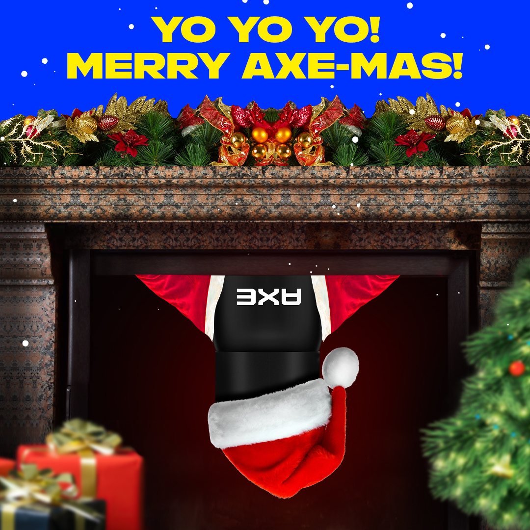 AxeIndia_'s tweet photo. merry AXEmas y’all! 🎅🏻 

#SantaAXE #MerryAXEmas #Christmas #DualAction #LongLasting #Fragrance #Smell #Deo #MensDeo #DeoForMen #AXE #AXEIndia https://t.co/UJWKyEHthL