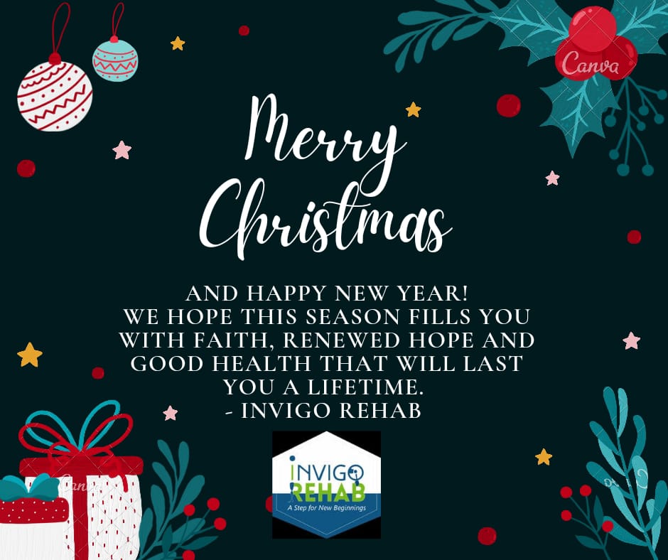 May the sparkle and joy of Christmas fill your heart. We wish you a season filled with happiness and peace. Merry Christmas to you and your family.
#invigorehab #christmas #merrychristmas #merrychristmas🎄 #christmastime #happyholidays #seasonsgreetings #joytotheworld