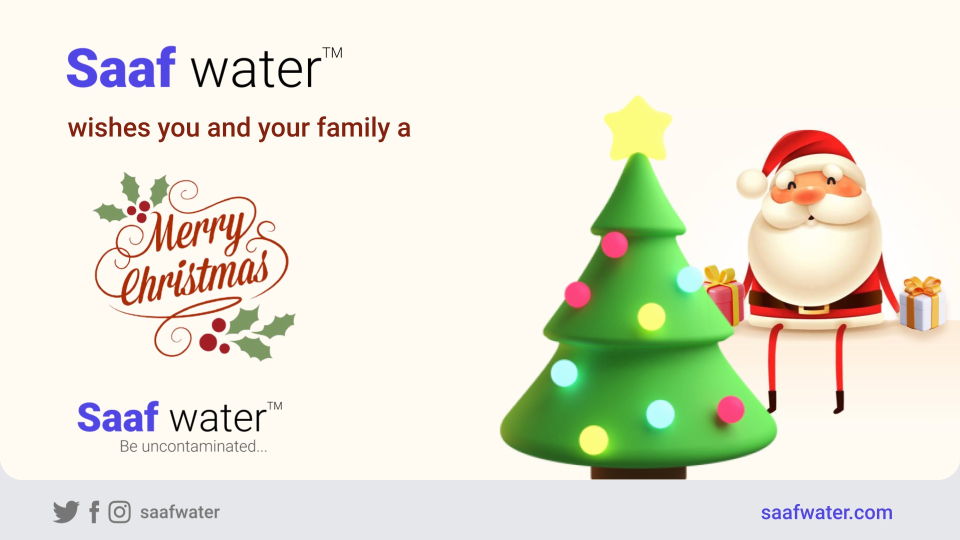 Saaf water™ on Twitter: "Merry Christmas🎄 https://t.co/0GYnqohESB" /  Twitter