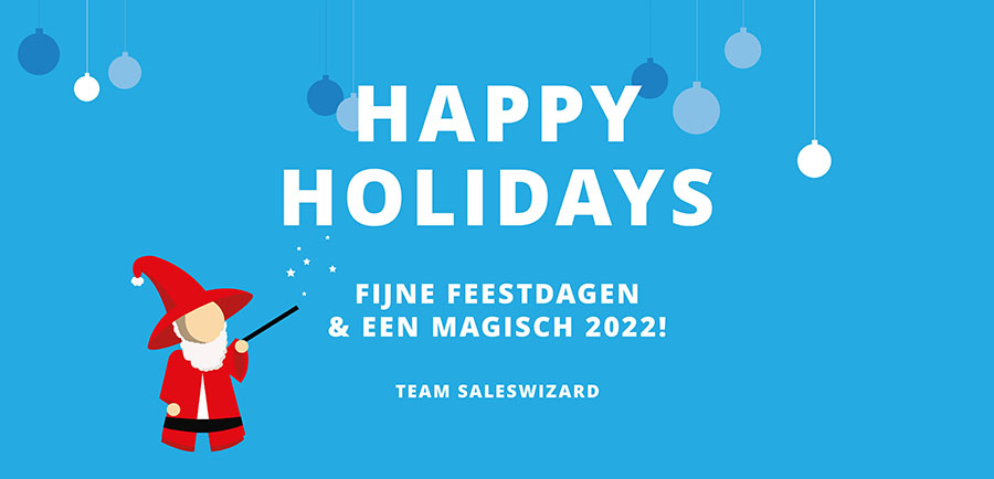 saleswizards's tweet photo. Namens het hele team van Saleswizard: Fijne feestdagen en magisch 2022! https://t.co/IXimB8xgH1