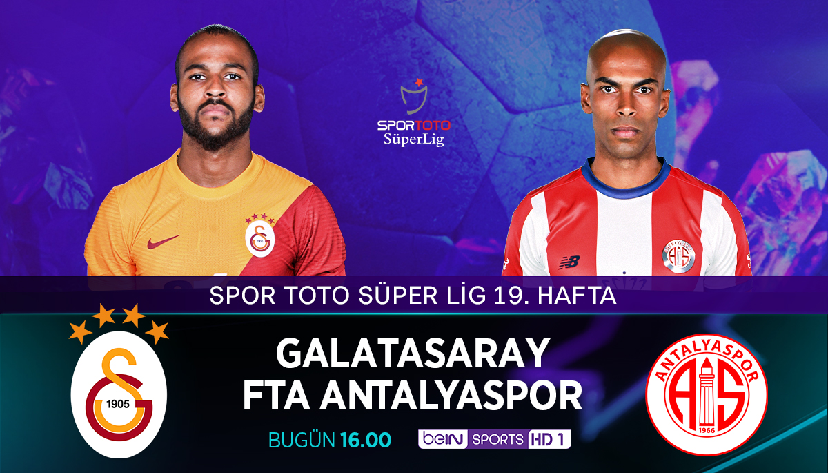 Bein Sports Tarafından Hazırlanmış Galatasaray Antalyaspor Maç Görseli