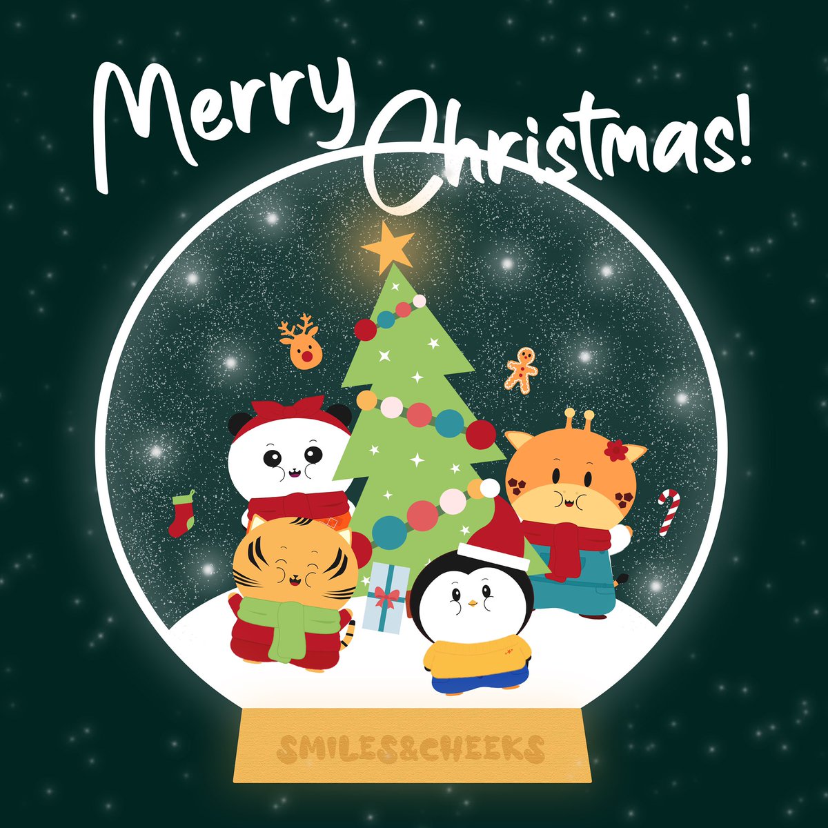 Merry Christmas! 🎄💚

#SmilesnCheeks #Merry #MerryChristmas #cuteart #christmasart