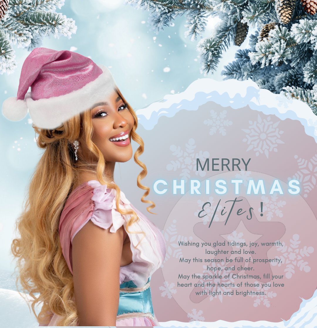 StarGirlDaily's tweet photo. Wishing @EricaNlewedim &amp; all Elites worldwide a Merry Christmas &amp; Happy Holidays! ✨🎄♥️ https://t.co/uZTDiBYxYq