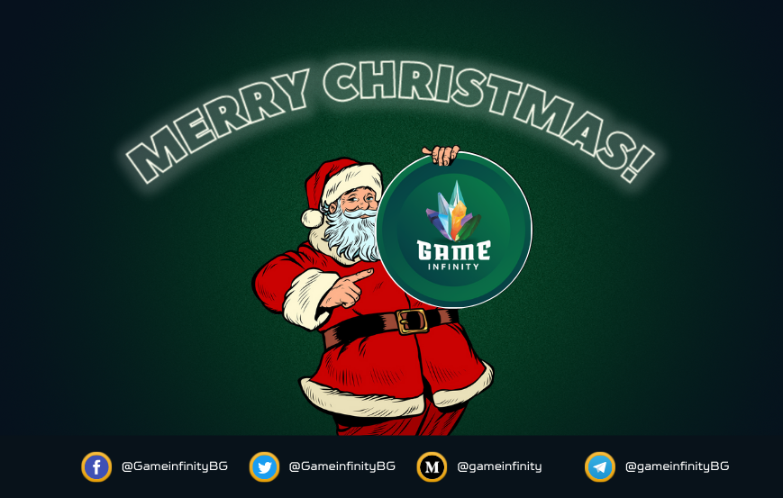 GameinfinityBG's tweet photo. Wishing you all a Merry Christmas!

Let the magic of Web3 gaming be all around! 

#WEB3 #GameInfinity https://t.co/USakECyp52