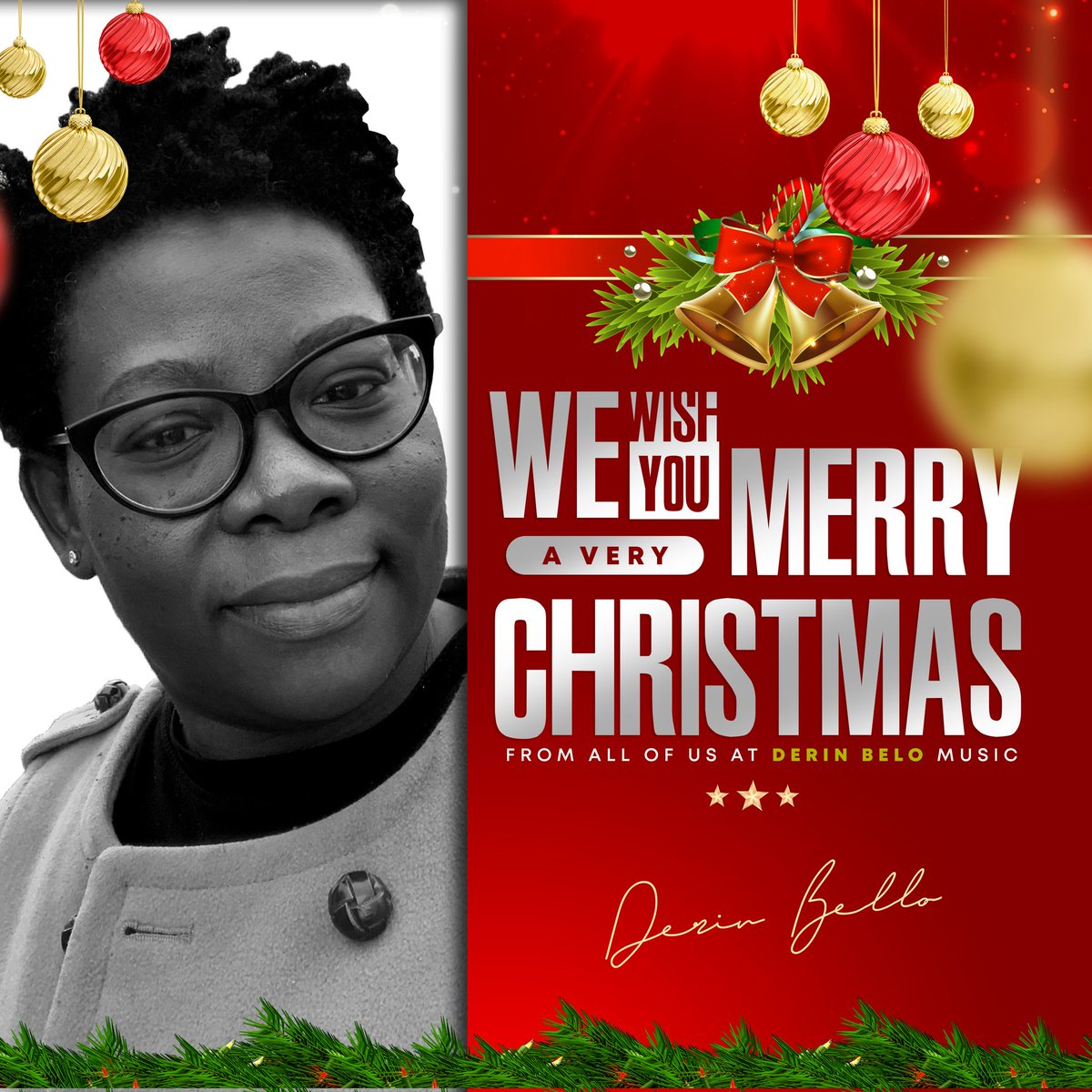 DerinBello's tweet photo. I hope this Christmas season will take you closer to all those that you desire in your heart. Wishing you and your family good health, never-ending happiness, peace, and prosperity this Christmas and in the coming years. Have a Merry Christmas and a Happy New Year!#MerryChristmas https://t.co/FnN7cfUzPz