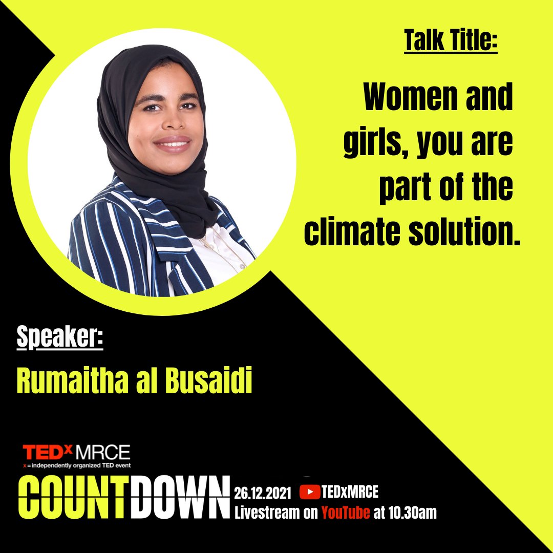 tedxmrce's tweet photo. https://t.co/6ep392zrT2

Session five of TEDxMRCE Countdown event. Catch us live on 26 Dec 2021, Sunday at 10: 30 am. YouTube Livestream link : https://t.co/6ep392zrT2

#tedxmrce #ted #tedx #tedcountdown #actioninspiresaction https://t.co/7DCwFhbB41 https://t.co/E2rqMnBCgy https://t.co/RHGWO7aDT1
