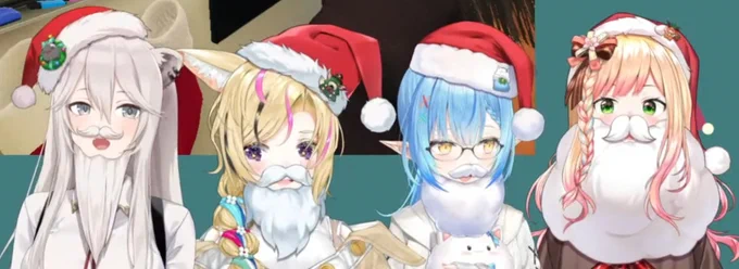 ホロライブ5期生「ねぽらぼ」の皆さんの
クリスマスアクセサリーのお仕立てしました!

髭とリスナーキャラたちに個性出すの楽しかったです。🎅

#ねぽらぼ
#ねねいろらいぶ
#らみらいぶ
#ポルカ公演中
#ぐうたらいぶ 