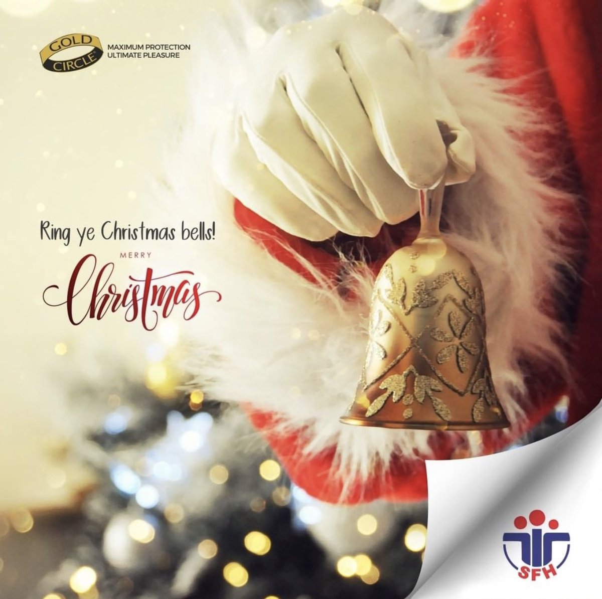 A Merry Christmas to you all, from your favourite condom brand Goldcircle. We wish a joyous time filled with fun and laughter. 🎄🥳
Contact us on 030 394 3159/ 030 266 0158 to purchase our studded goldcircle condoms today.
 #goldcirclecondom #dettydecember #safesex #accra