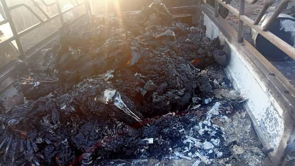 paingphyooo1's tweet photo. TW//blood ;at least 30 internally displaced people were set fire and killed by Myanmar military in Hpruso Kayah state on Christmas.
#WhatsHappeningInMyanmar 
#Dec25coup 
#UNGeneva
#WarCrimesOfJunta 😭 https://t.co/xzSzv2mkdW