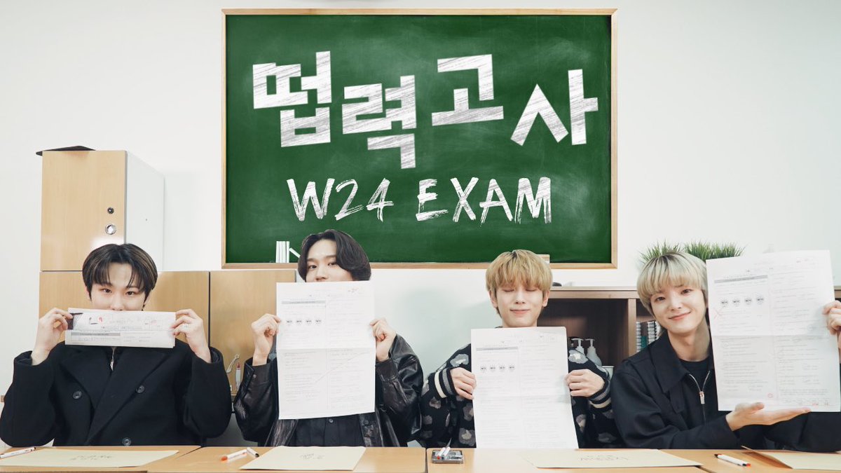 Band_W24hours's tweet photo. [W24] 제 1회 떱력고사📝 | 1st W24 EXAM📝

W24도 풀어보았다!
역대급 난이도! 역대급 반전! 역대급 꿀잼!
떠블이들의 점수는 얼마나 나왔을까요?

떱력고사 정답 및 해설은 “W24 공식 팬카페”에서 보실 수 있습니다.
https://t.co/hP1uaNSsQX

https://t.co/8WREvKu2ux https://t.co/rH4G9S75Tm