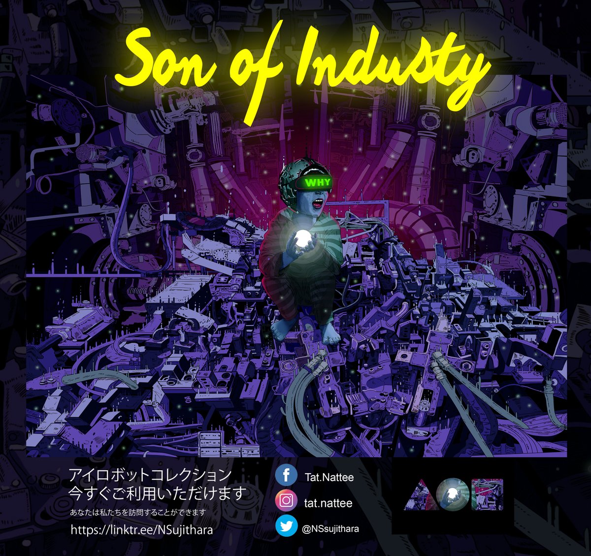 Check it now ...new drop on FND  1.00ETH
           " SON OF INDUSTY "
foundation.app/@TatART/~/1023…
#NFTCommunity  #nftcollector  #nftthailland #NFTJapan #NFTdrop #NFTs #NFTartist
