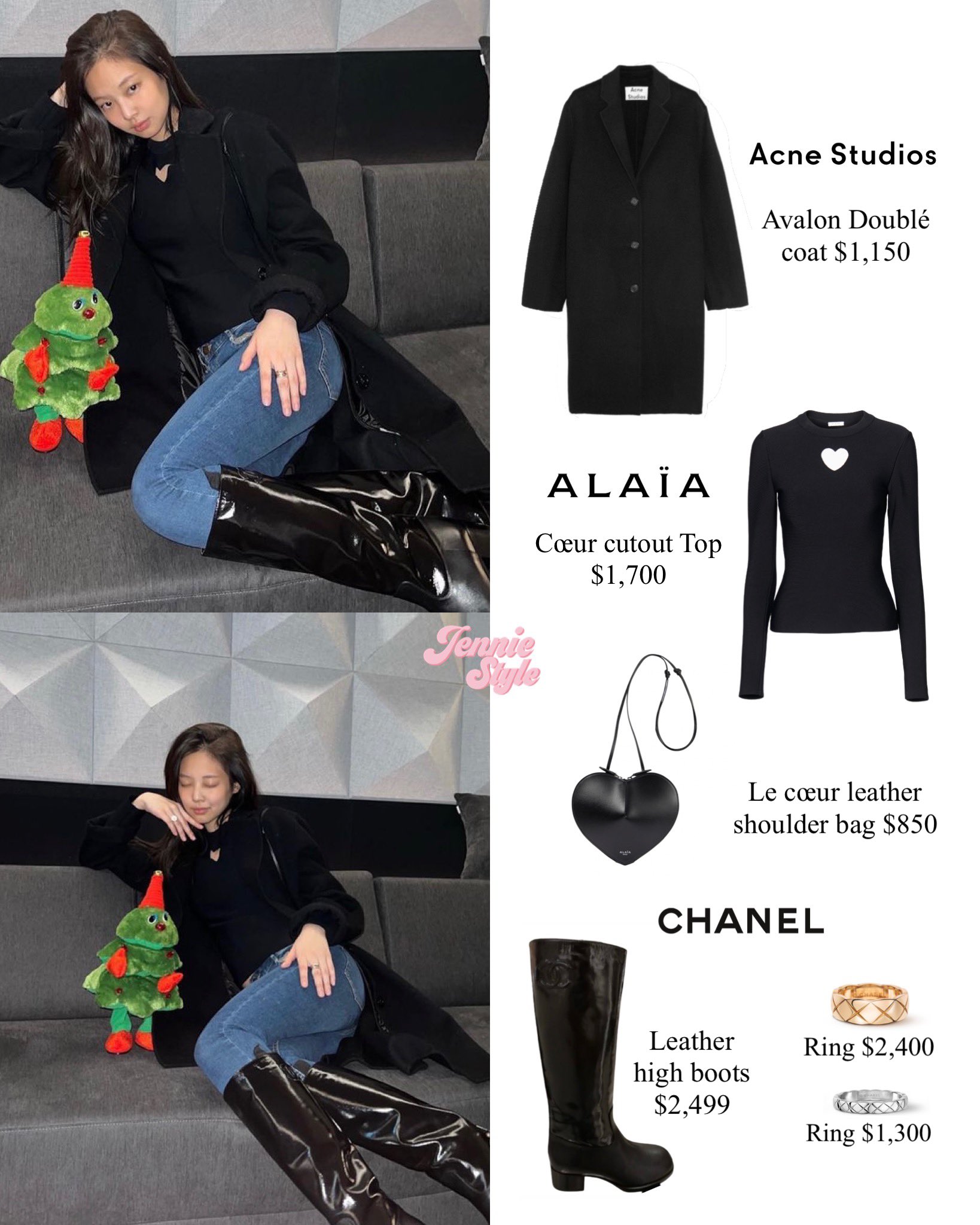 JENNIE's Style on X: 211224 - Jennierubyjane IG update #AcneStudios #Alaia  #Chanel #Jennie #JennieStyle #JennieFashion #Blackpink #제니   / X