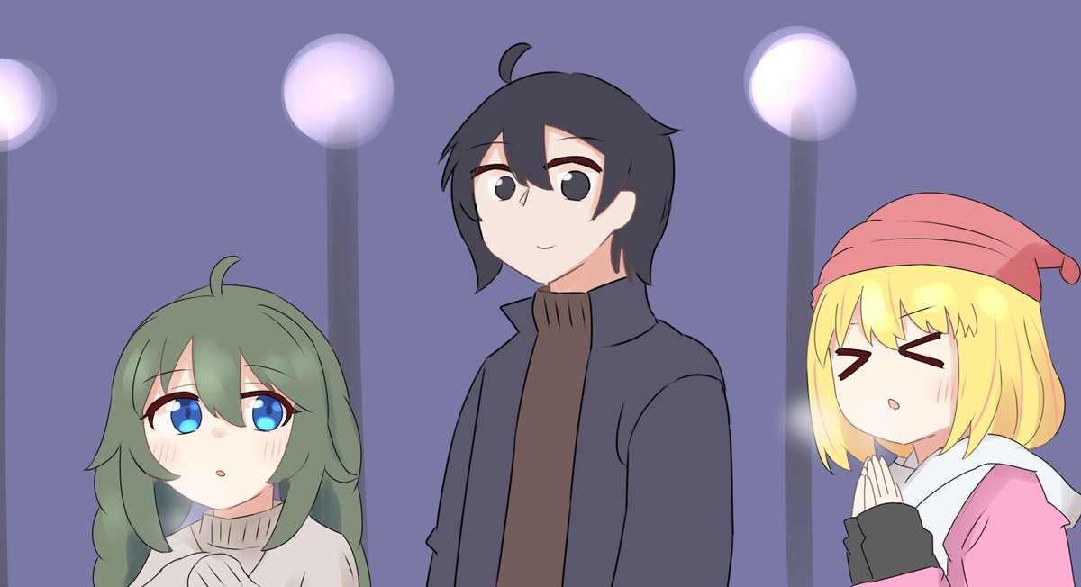 クリスマス関係無いけどある冬の日の由仁先輩漫画です #プリコネR 