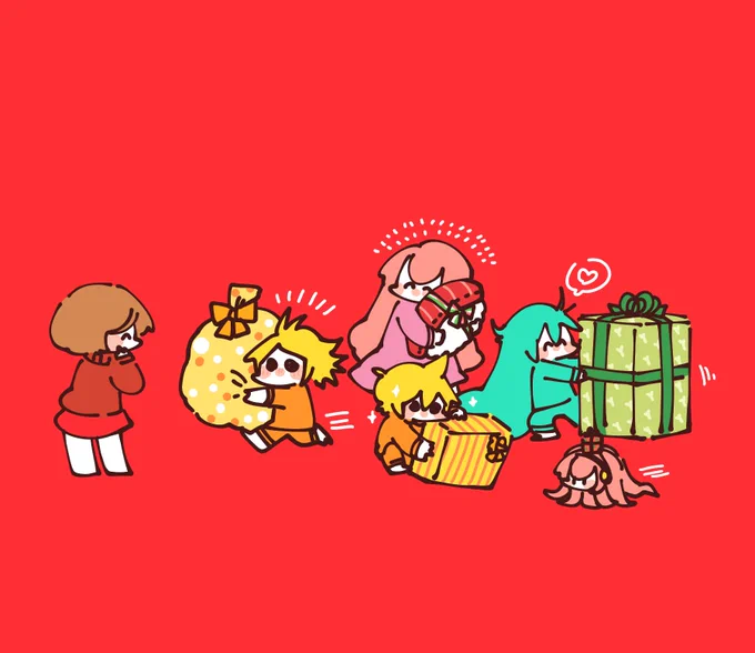 サンタさんきたよー!!なボカロ達🎁🎅 