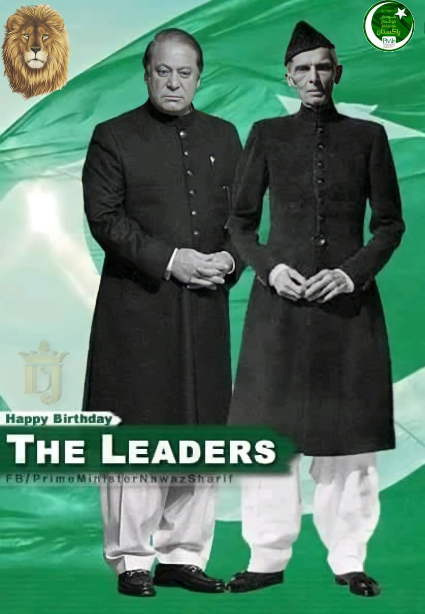 GAAnsariGA's tweet photo. @NawazSharifMNS @MaryamNSharif 
Happy Birthday to the Founder of Pakistan(MAJ) and genuine Leader of Modern Pakistan(MNS)🎂.
We Love You❤️. https://t.co/lB8EGOnYtR
