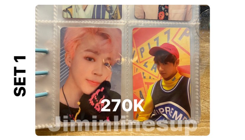 Jiminlinesup's tweet photo. [WTS BTS PHOTOCARDS]

Want to sell PC Jimin, Jungkook, Seokjin, Yoongi &amp; Taehyung

🔗Sistem bundle (SET 1 / SET 2 / SET 3)
🔗 Bisa cek condi
📍DOM SAMARINDA
🛒Bisa Request lewat Shopee (ada potongan ongkir)

Boleh langsung DM aku buat take, no nego ya :) 

First DM, first get🤍✨ https://t.co/9BuxuGgREP