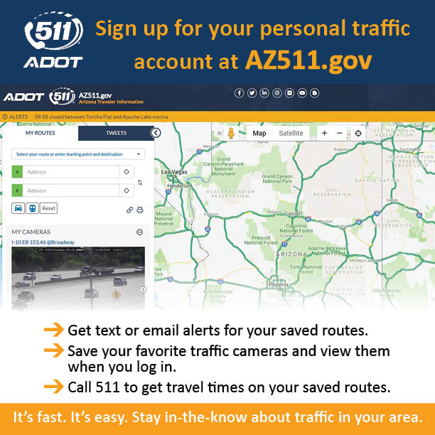 Az511 Road Conditions Map Arizona Dot On Twitter: "The Az 511 Website Will Give You Current Road And Traffic  Conditions (And You Can See The Highway Cameras, Too!). Check It Out Here:  Https://T.co/Dcnhuhmr3N #Aztraffic #Phxtraffic Https://T.co/Rmocrqrnpl" /