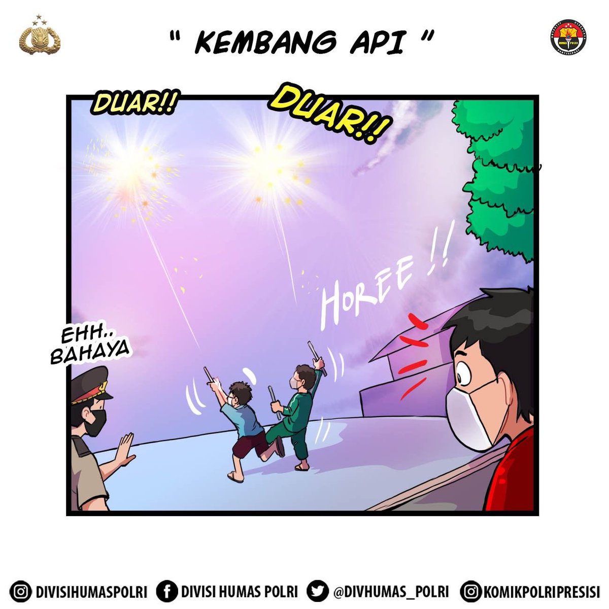 BabelBid's tweet photo. Perlu diketahui pada dasarnya menyalakan kembang api dan petasan adalah kebiasaan tidak baik yang perlu ditinggalkan. Selain beresiko melukai dan dapat menyebabkan kebakaran,

#NataruTetapProkes
Vaksinasi 70persen https://t.co/YUCRBUhItT