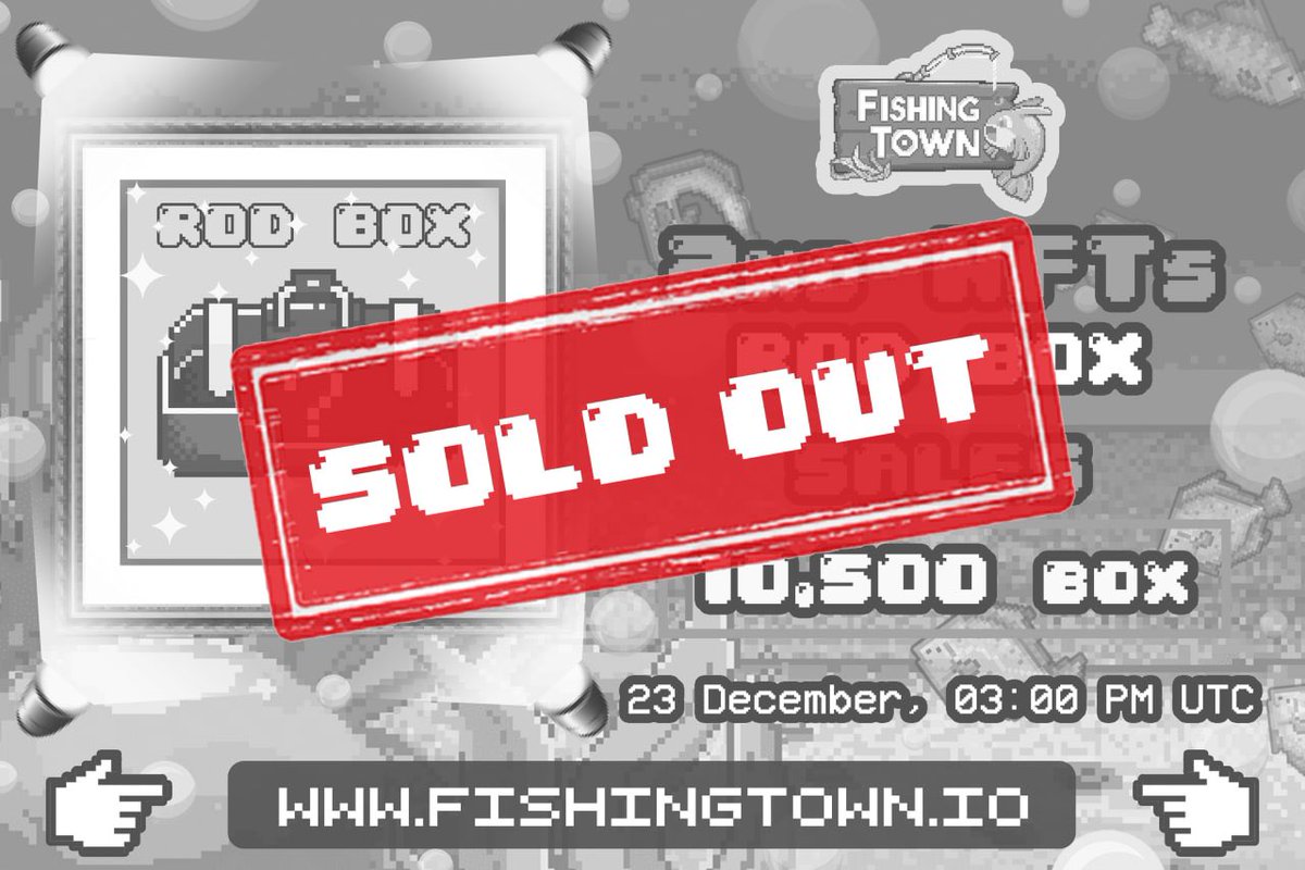 FishingTownbsc's tweet photo. 10,500 NFT ROD SOLD OUT , BUT DON'T SELL YOUR FHTN !! https://t.co/4BM5x7GOuU