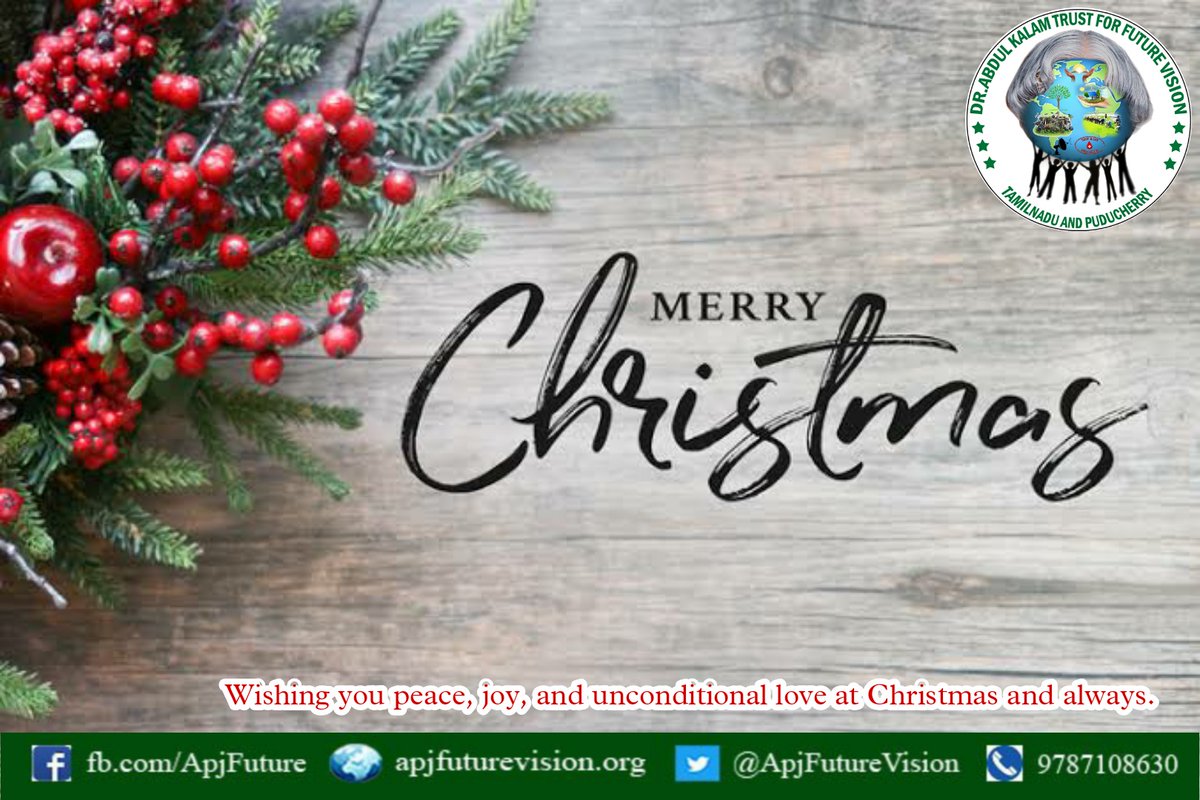 ApjFutureVision's tweet photo. HAPPY CHRISTMAS - கிறிஸ்துமஸ் தின வாழ்த்துகள்
Wishing you peace, joy, and unconditional love at Christmas and always.
இந்த கிறிஸ்துமஸ் உங்களுக்கு அமைதி, மகிழ்ச்சி மற்றும் அன்பை பெற வாழ்த்துகள்.
https://t.co/wJGU20aSNH
#ApjFutureVision #Christmas2021 #கிறிஸ்துமஸ் https://t.co/iPR4N3ty4O