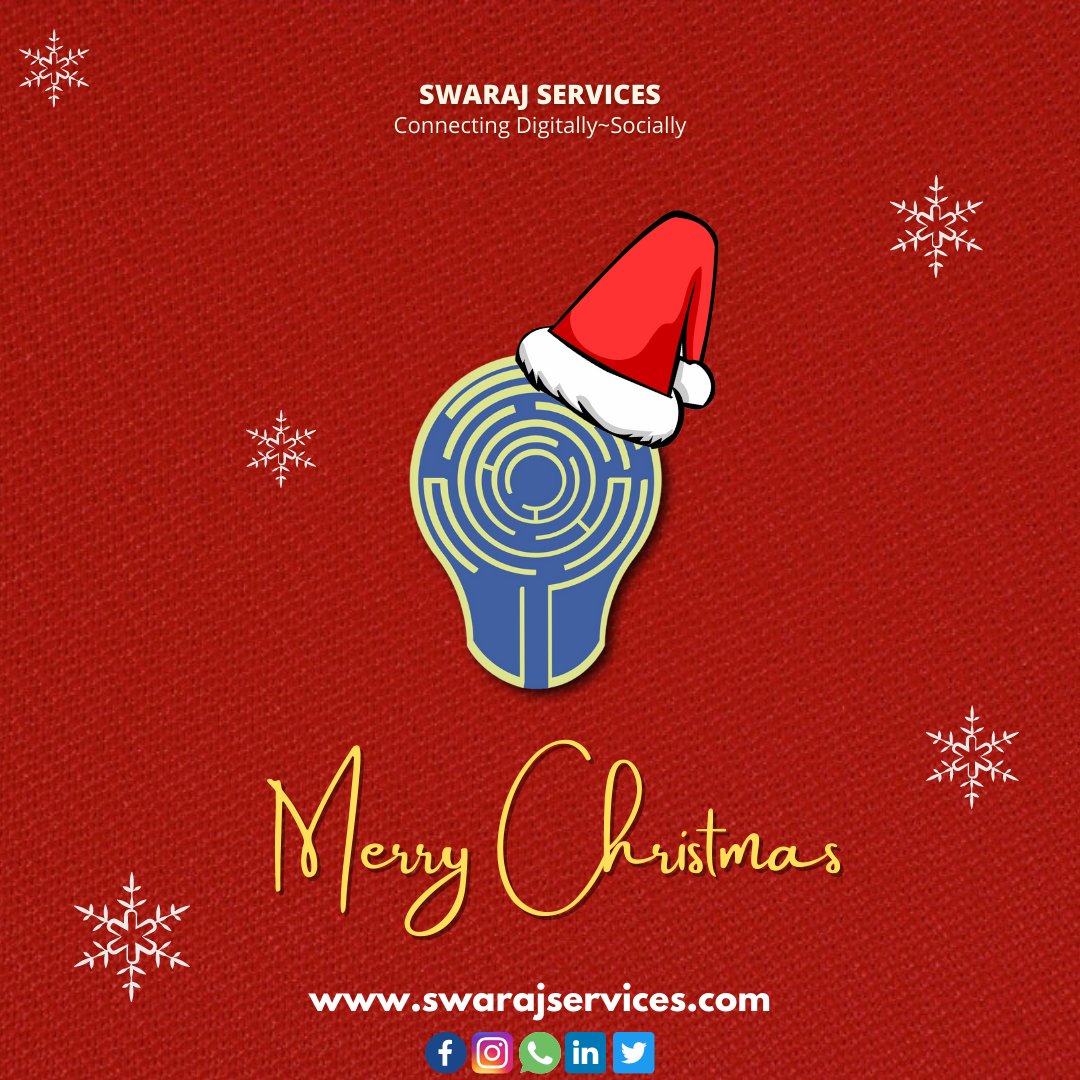 ServicesSwaraj's tweet photo. Best wishes for a joyous Merry Christmas filled with love, happiness and goodwill. 🥳🎂🍾
.
.
.
.
.
.
.
#merrychristmas #Christmas #christmas2021 #festival #festivemarketing #marketing #promotion #branding #swarajservices #digitalmarketingagency #marketingagency #ChristmasEve https://t.co/hCbB1cgKFc