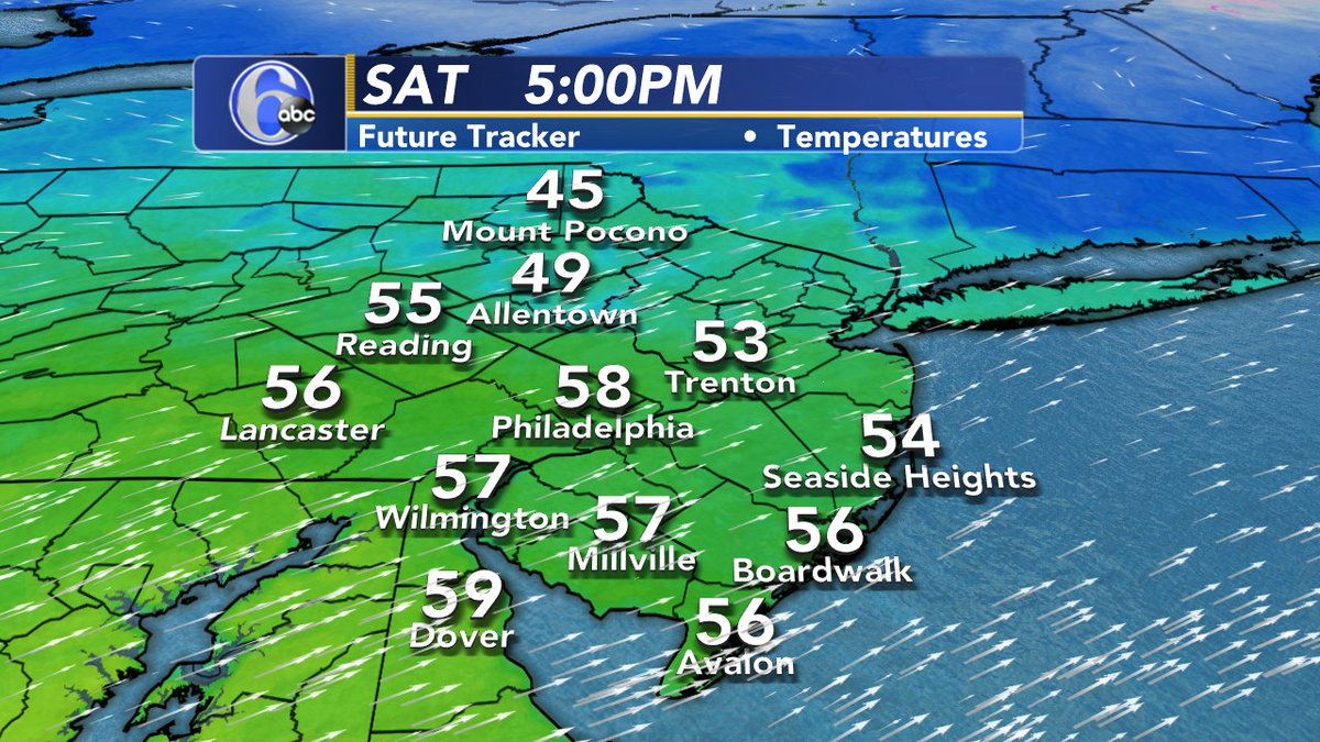 MILD CHRISTMAS Temperatures tomorrow will climb into the upper 50s in many spots. Normal for Christmas in Philadelphia ia 44! While there will be some on/off showers, I hope you still manage to have a nice & safe holiday!