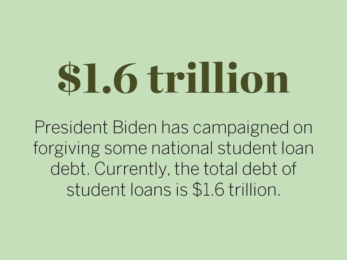 Instead of forgiving student loans, allow them to be included in bankruptcy. That way, the idiot that made a loan to a high-risk borrower with no credit experience and no job can suffer the consequences of the default, not the taxpayers.