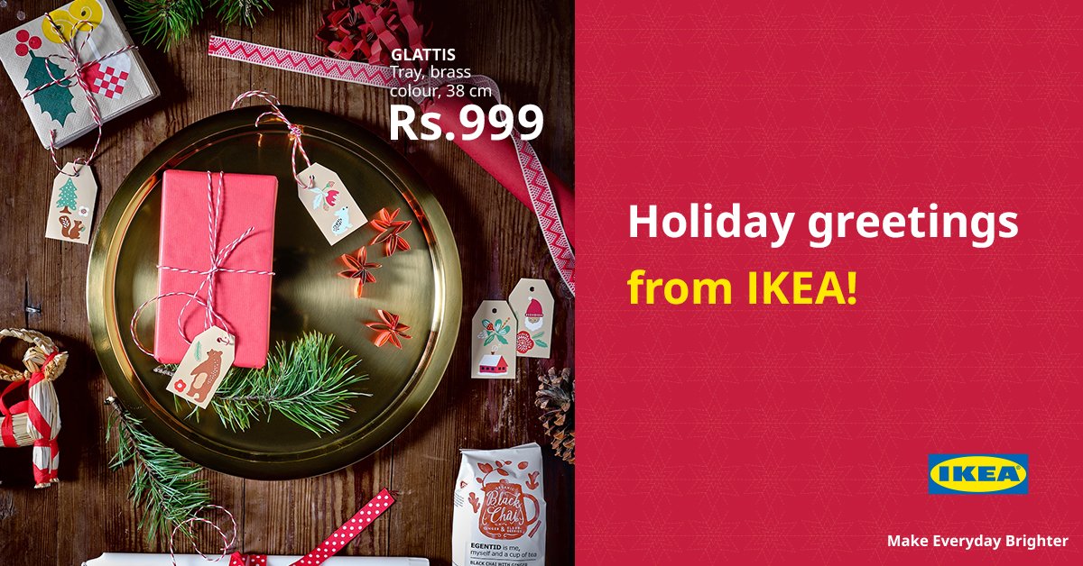 IKEAIndia's tweet photo. Wishing you a holiday season full of love, family and all things merry and bright! https://t.co/K80atkmIGO
#MakeEverydayBrighter https://t.co/7IGFouopJr