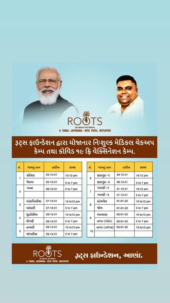 #medicalcamp #freevaccination #patients #rootsfoundation #tanujpatel #tanujpatelrootsfoundation